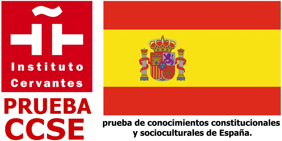 Escritorio con portátil y material de estudio para preparar la prueba CCSE