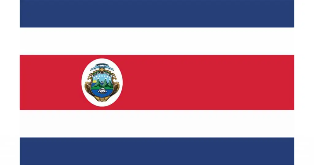 Imagen ilustrativa de la Bandera de Costa Rica