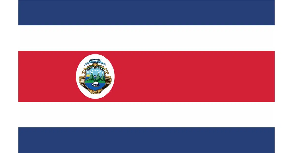 Imagen ilustrativa de la Bandera de Costa Rica