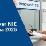 Persona renovando el NIE o Tarjeta de Residencia en España 2025