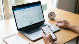 Simulación de examen CCSE en portátil y móvil con temporizador